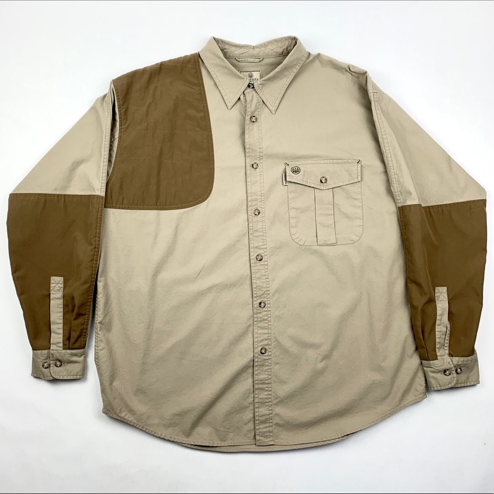 Beretta Mens Upland Canvas Overlay Shooting Shirt